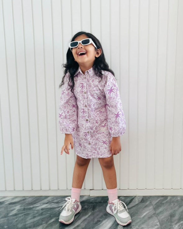 Island Adventure Shirt Dress