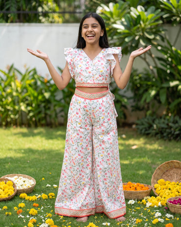 Surili Bulbul Palazzo and crop top
