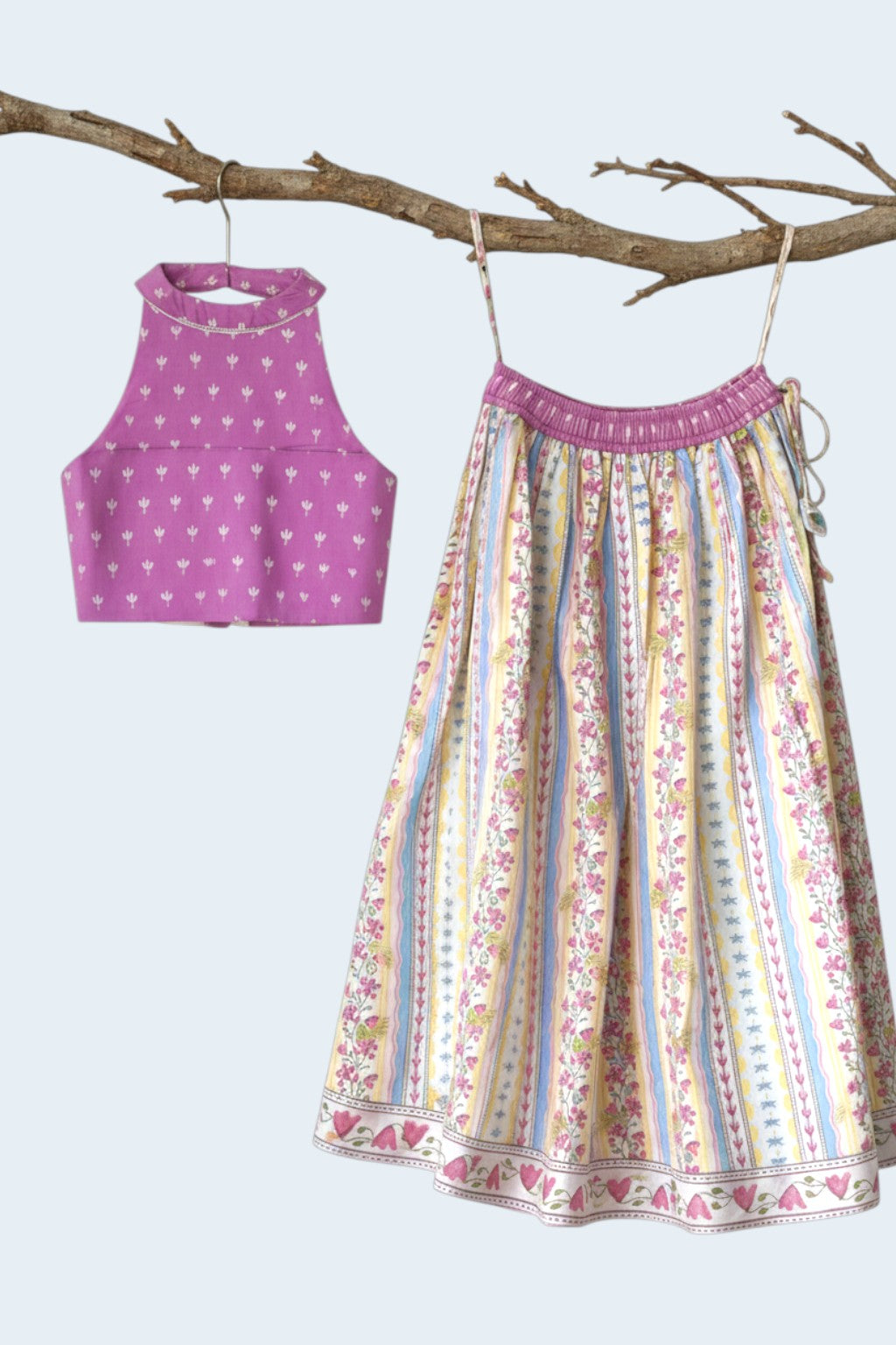 Lavendar Bloom Lehenga Set