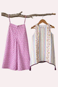 Lavender Bloom Palazzo Set